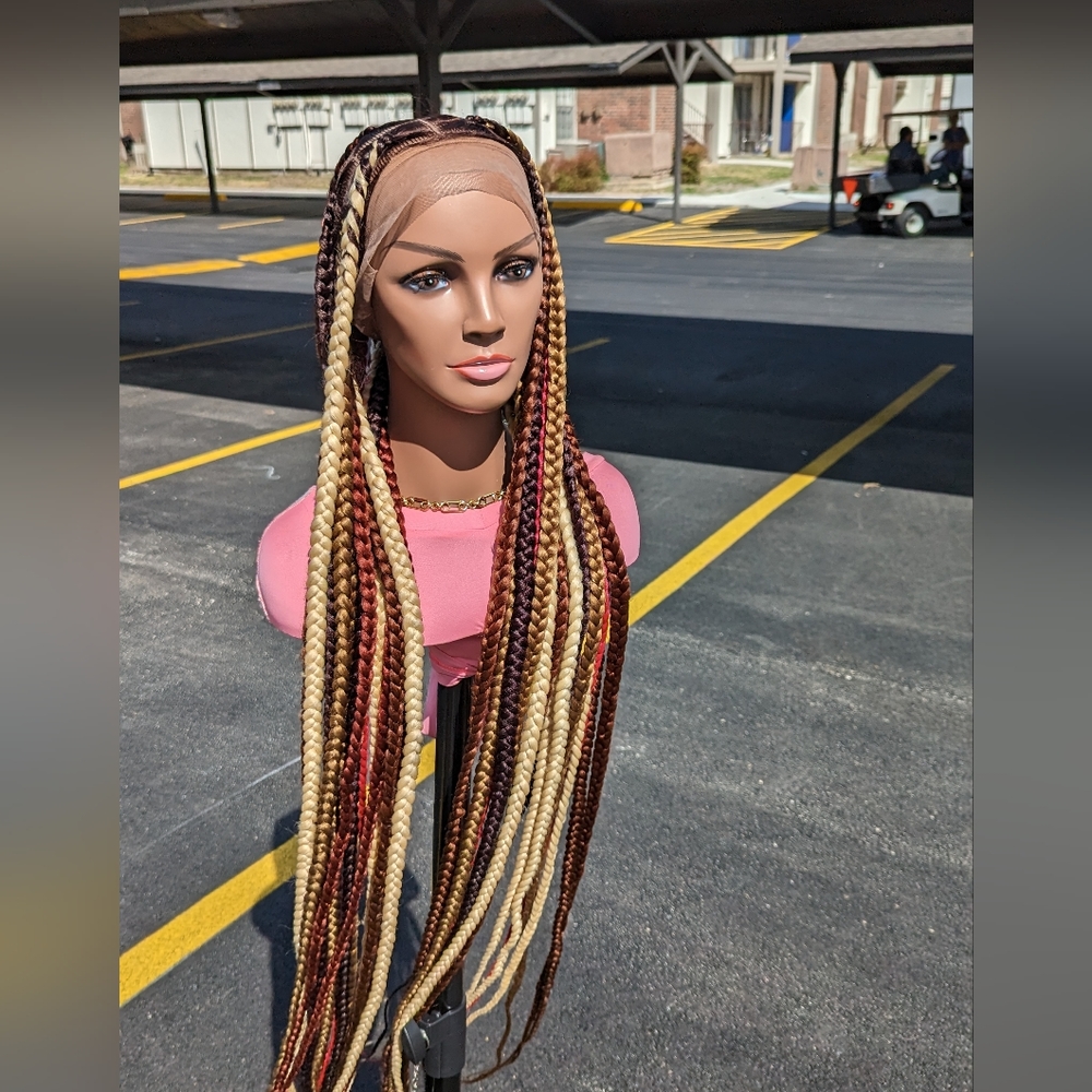 Big box multi colored braids